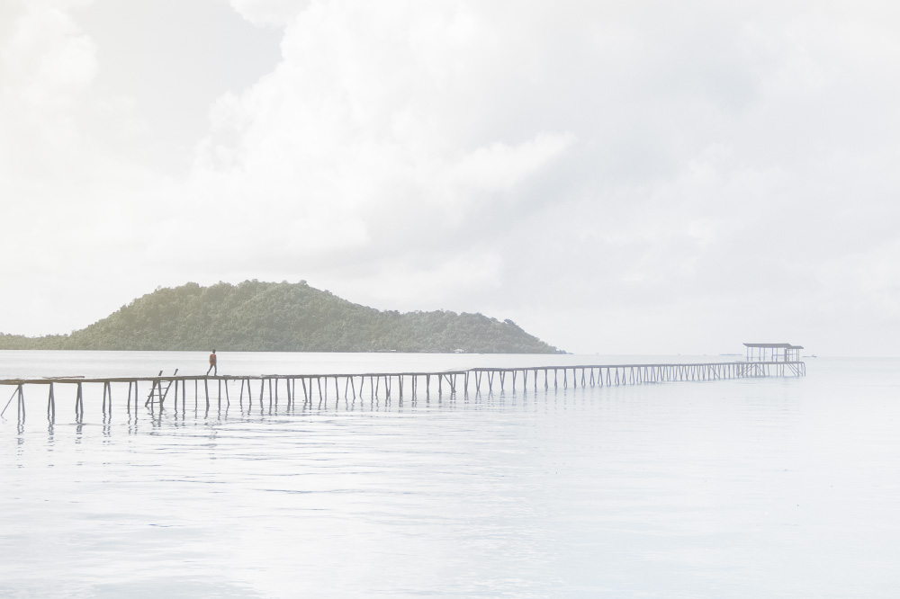 at the end of the lane