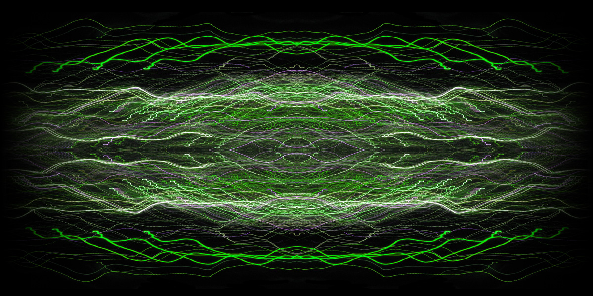 green lines