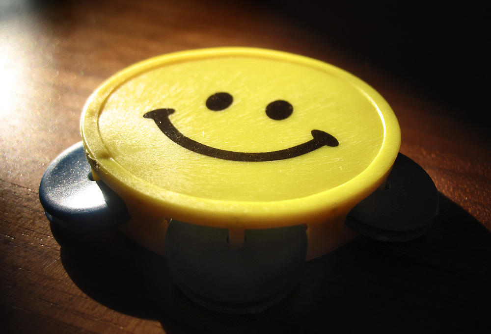 smiley happy tambourine