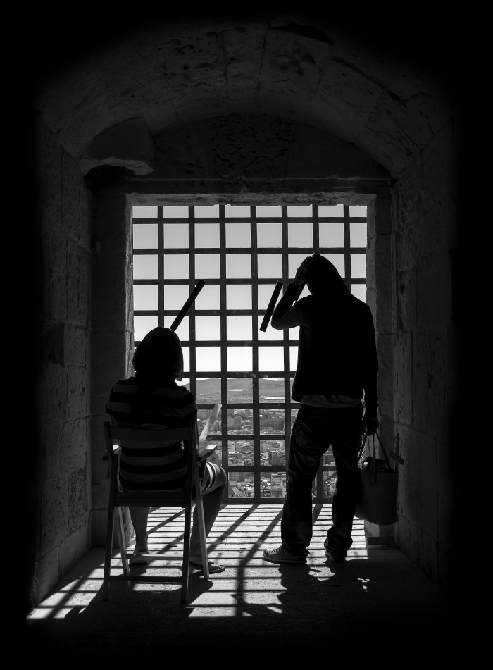 staring out the window