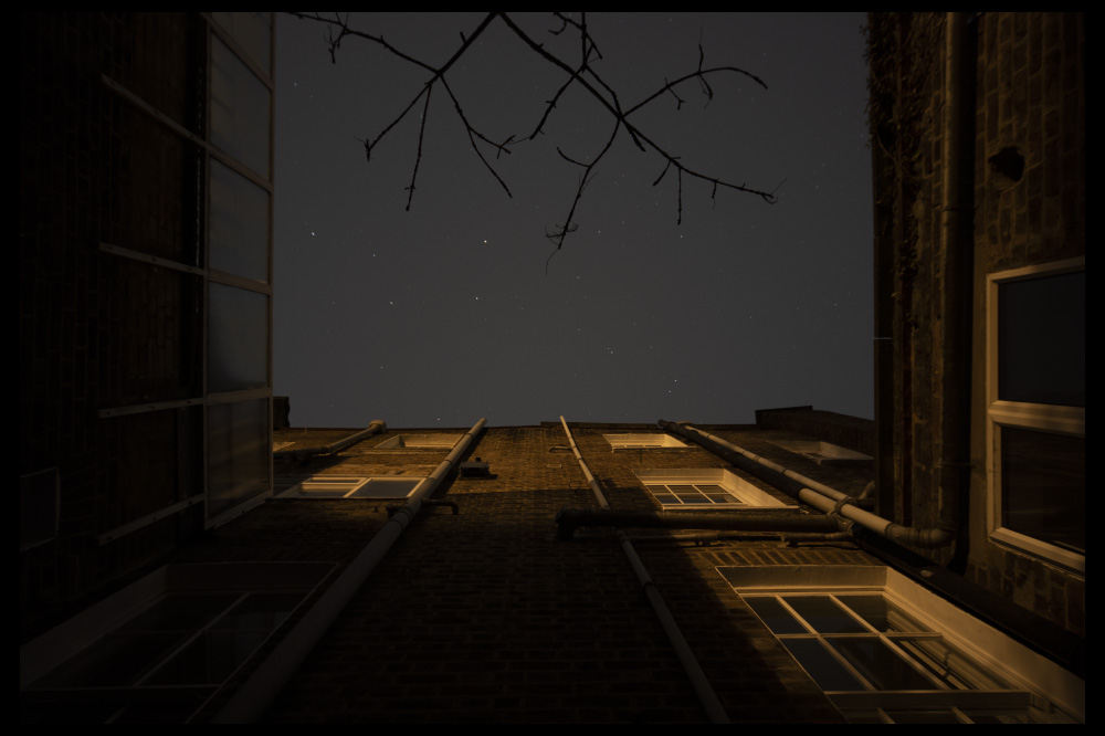 in the spaces in between