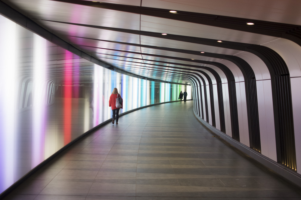 young modern station